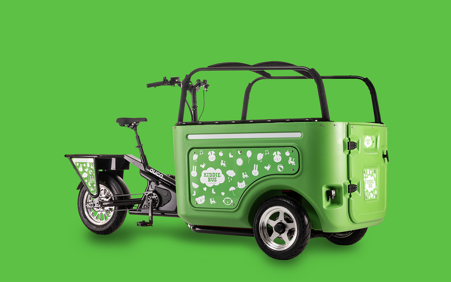 Ouca Kiddiebus elektrische bakfiets voor kinderopvang voor een kinderdagverblijf